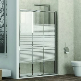 Kamalu - Porta doccia 105cm vetro serigrafato altezza 180cm KP3000