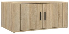 Tavolino da salotto rovere sonoma 80x50x36 cm legno multistrato