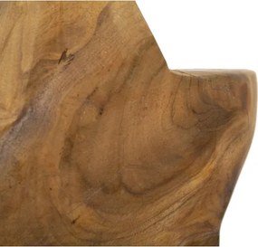Scultura Stella In Teak Riciclato Cm 28X12X42 (Pezzi Unici - Non Rip. In Serie)