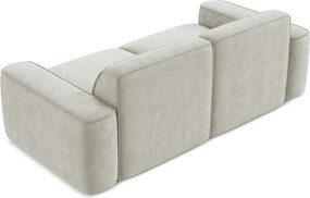 Divano color crema con rivestimento in ciniglia 204 cm Omao – Makamii