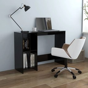 Scrivania Per Portatile Nera 102,5x35x75 Cm Legno Multistrato /