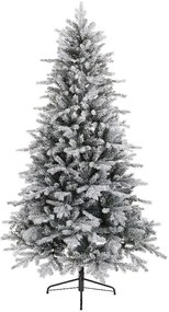 Albero di Natale artificiale innevato Cervino Frost verde H 210 cm x Ø 127 cm