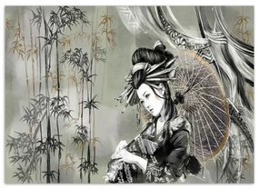Carta Da Parati, Geisha Asia Vintage
