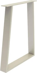 Gamba per mobili trapezoidale STEELMI Trap in acciaio cromo opaco L 60 x P 8 x H 71 cm