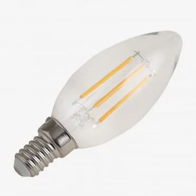 Lampadina a filamento LED E14 C35 6W Bianco Caldo 2800K - Sklum