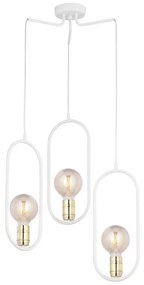 Jupiter 1822 - PI3 E27 - Lampadario a sospensione con filo PONTI 3xE14/40W/230V bianco