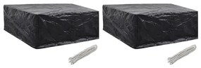 Coperture Arredi Giardino 2 Pz 10 Occhielli 260x260x90 Cm /