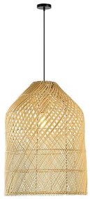 Immax 08259L - Lampadario a sospensione con filo PELO 1xE27/40W/230V diametro 35 cm rattan