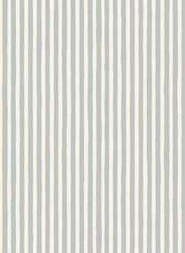 Josephine Munsey Carta da parati Hand Painted Stripe - Barton Blue/ Cotswold White