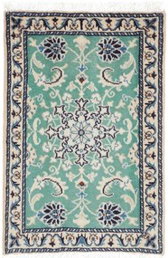 Nain Tappeto persiano 60 x 90 Verde (Iran) Annodato A Mano