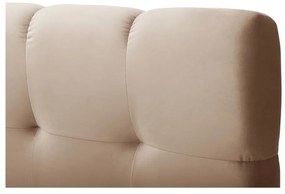 Letto boxspring marrone chiaro con contenitore 160x200 cm Bali - Cosmopolitan Design