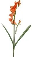 Set 8 Fresia Composta da 2 Fiori Artificiali Altezza 58 cm Arancio