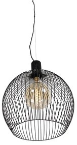 Lampada a sospensione rotonda di design nera 50 cm - Dos