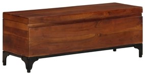 Baule 110x35x41 cm in legno massello di acacia