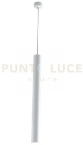 Sospensione fluke tonda bianca 1xgu10 5,5x5,5x60cm i-fluke-s bco