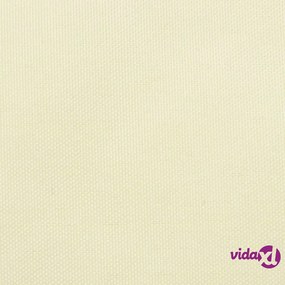 vidaXL Parasole a Vela Oxford Triangolare 4,5x4,5x4,5 m Crema