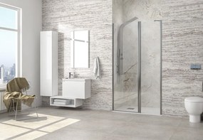 Porta per doccia battente con lato fisso 90.5-95.5 cm | KPX4000C - KAMALU