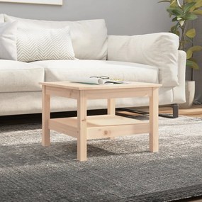 Tavolino Da Salotto 55x55x40 Cm Legno Massello Di Pino /