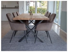 Set di 2 sedie da pranzo in velluto marrone chiaro Harbo - House Nordic