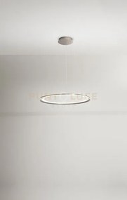 Sospensione edge in alluminio colore grigio a led 86w 6020lm - 3000...
