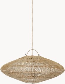 Lampada a sospensione in rattan tessuto a mano Macaron