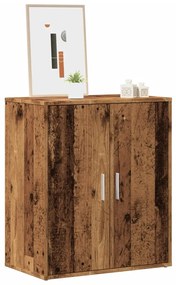 Scarpiera Legno Vecchio 60x35x70 Cm İn Legno Multistrato /