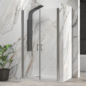 Doccia nicchia doppio battente 70cm altezza 190 cm | KS2800-SALOON - KAMALU