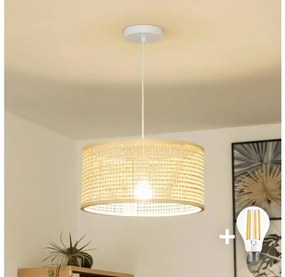 Brilagi - Lampadario a sospensione LED CERIA BOHO 1xE27/40W/230V Ø 40 cm bambù
