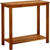 Tavolo Consolle da Giardino 80x35x75cm Legno Massello di Acacia 316405