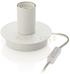 Up and down lumetto in metallo colore bianco 1 luce attacco e27