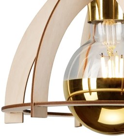 Lampadario a plafone LANDO 1xE27/15W/230V faggio