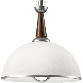 Lampadario a scomparsa CHIARA 1xE27/60W/230V argento/rovere
