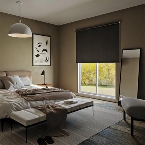 Tenda a rullo oscurante INSPIRE Mambo moon grigio scuro 180x190 cm