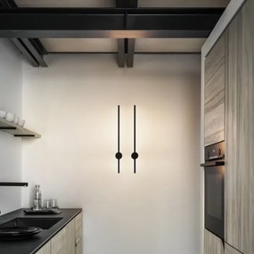 Ideal Lux - Applique a LED ESSENCE LED/12W/230V 3000K 70 cm CRI 90 nero