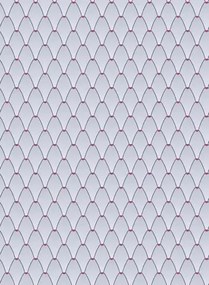Ailanto Carta da parati Leaf Me Alone - Blue/ Magenta