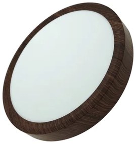 Plafoniera LED 18W/230V 3000/4000/6500K Ø 23 cm marrone