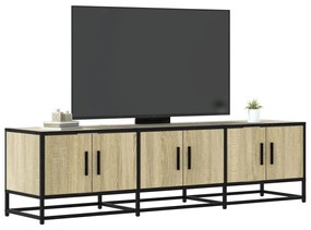 Mobile Tv Rovere Sonoma 150x35x41 Cm İn Truciolato E Metallo /