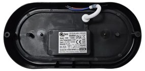 Plafoniera LED da esterno LED/15W/230V 4200K 20x9,8 cm IP64 nero