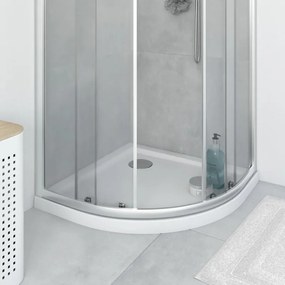 Piatto doccia SENSEA in pmma Essential bianco L 80 x L 80 x H 5 cm lucido