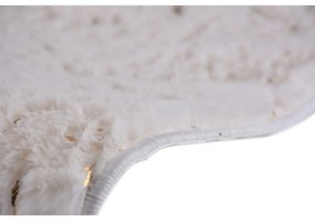 Passatoia per scale color crema-oro in cotone set da 16 pz 25x65 cm Simli Altin - Vitaus