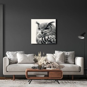 Quadro su tela – Ritratto realistico di gufo