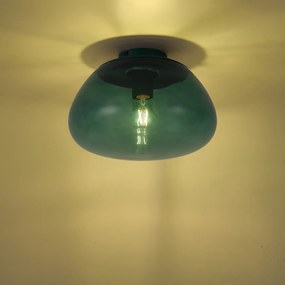 Plafoniera di design verde con vetro verde - Giselle
