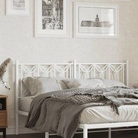 Testiera İn Metallo Bianco 160 Cm /