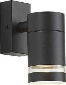 Lampada da parete moderna da esterno nera IP44 - Ensam
