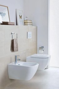 Duravit Happy D2 coppia Vaso E Bidet Sospesi Con Sedile Rallentato Bianco