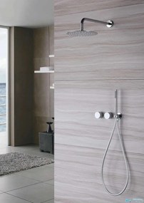 Sistema doccia da incasso ELITE EDITION BCS1343 in ottone, multigetto, in più finiture tra cui oro spazzolato e nero opaco — Cromo