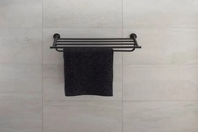 Rack portasciugamani 61x23 cm a parete nero opaco Starck T 0099441000 Duravit