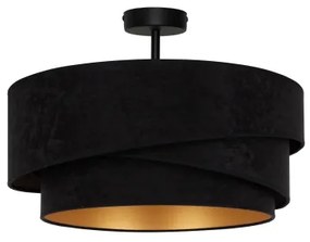 Duolla - Lampadario a plafone KOBO 1xE27/15W/230V diametro 45 cm nero