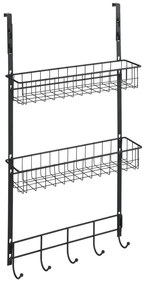 Mensola per porta Rack Nero - Wenko