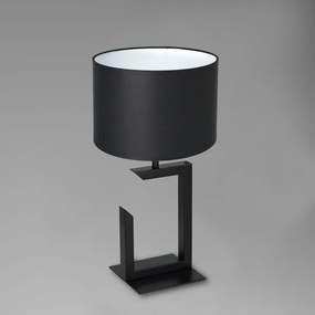 Lampada da tavolo 1xE27/60W/230V 45 cm nero/bianco